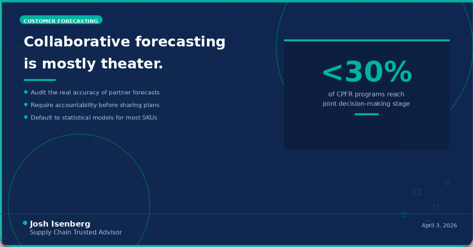 Why Collaborative Forecasting Mostly Fails to Deliver