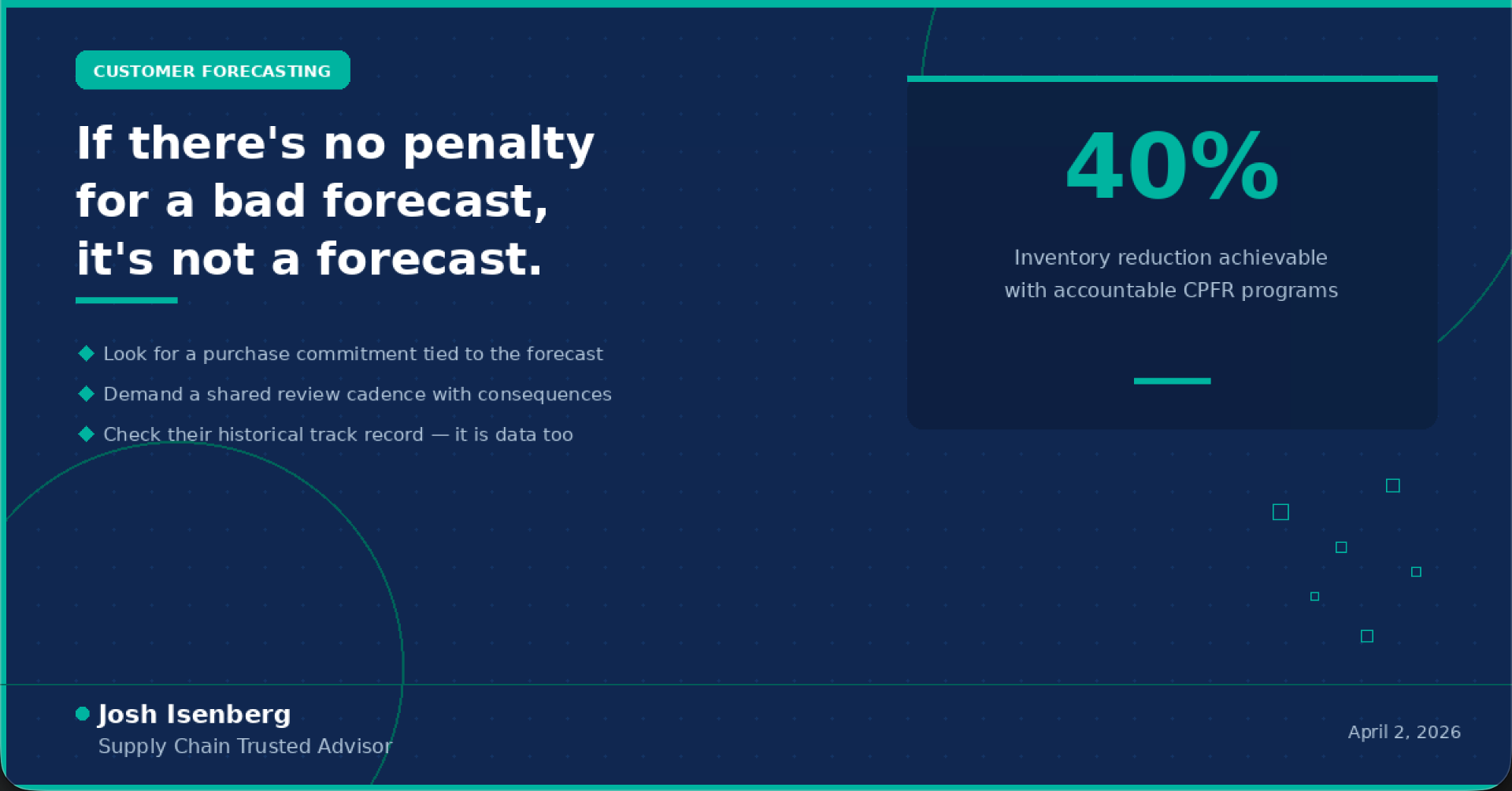 If There's No Penalty for a Bad Forecast, It's Not a Forecast